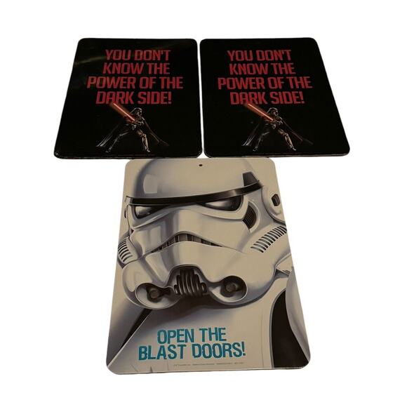 Star Wars Darth Vader New Two-Sided Wall Signs (3) 8.5" x 12.5" Sealed READ NOTE - Picture 1 of 5